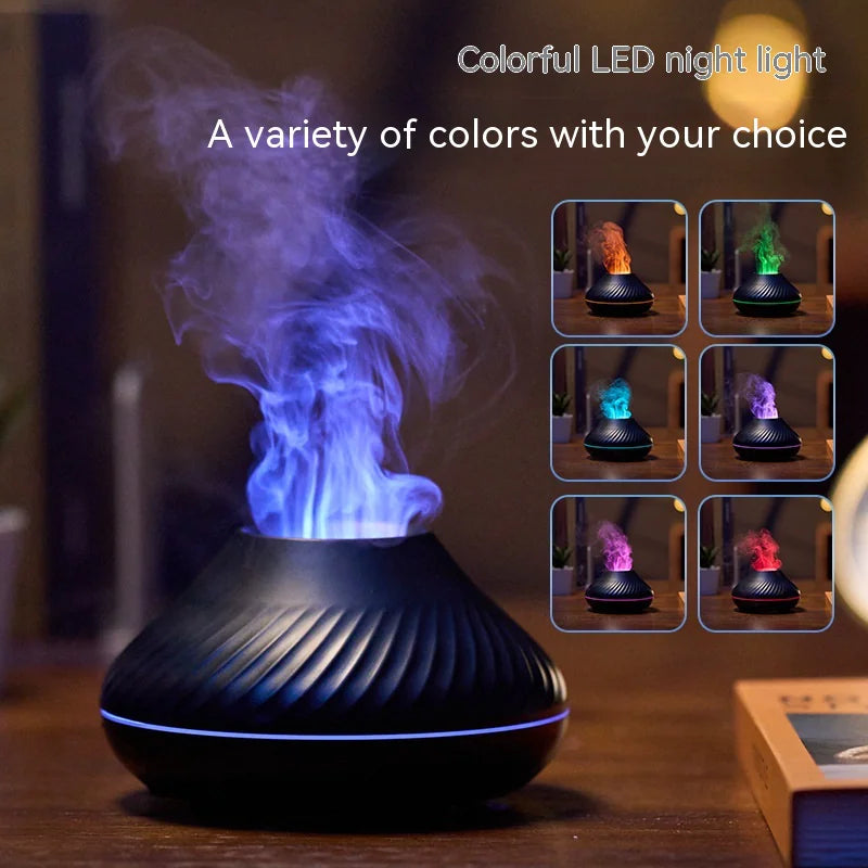 ZenMist™ – Aromatherapy Diffuser & Humidifier with Flame and Rain Cloud Effect