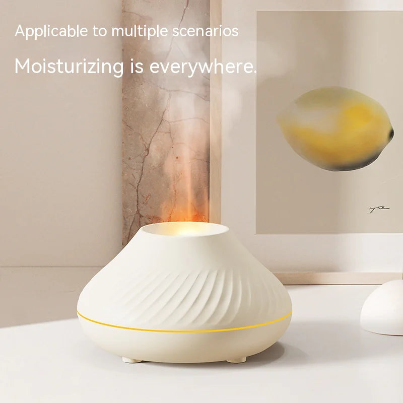 ZenMist™ – Aromatherapy Diffuser & Humidifier with Flame and Rain Cloud Effect